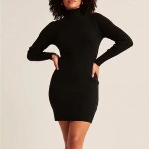 Abercrombie & Fitch Black Long Sleeve Dress